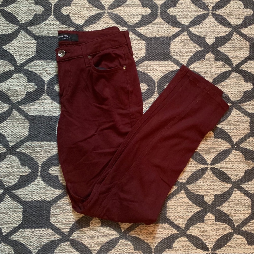 Nine West jeggings burgundy
